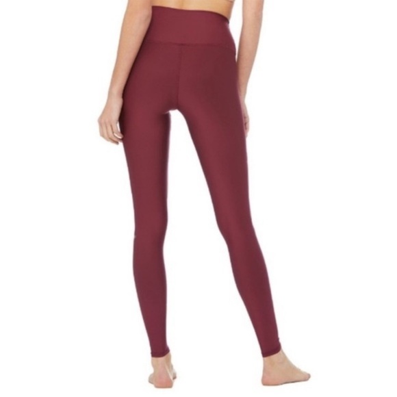 ALO Yoga High Waist Airlift Black Cherry Leggings - Picture 3 of 6